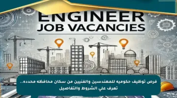 فرص توظيف حكومية للمهندسين والفنيين من سكان محافظة محددة.. تعرف على الشروط والتفاصيل